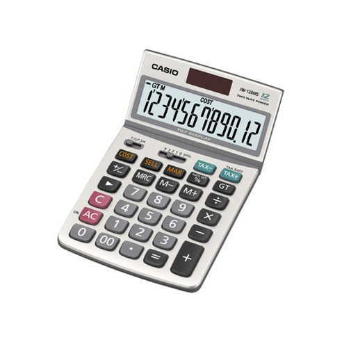 카시오 탁상형 계산기 JW-120MS