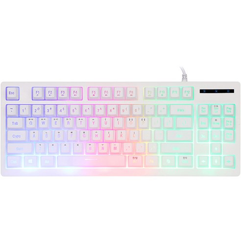 앱코 HACKER K150 텐키리스 레인보우 LED 멤브레인 키보드