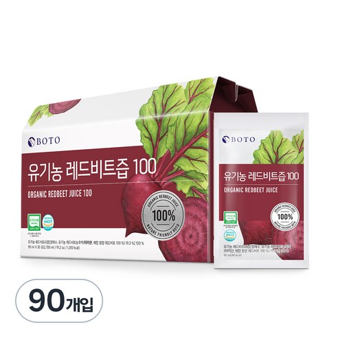 보뚜 유기농 레드비트즙 100, 90ml, 90개