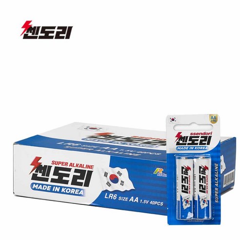 쎈도리 알카라인 AA건전지 LR6 2BL 카드타입