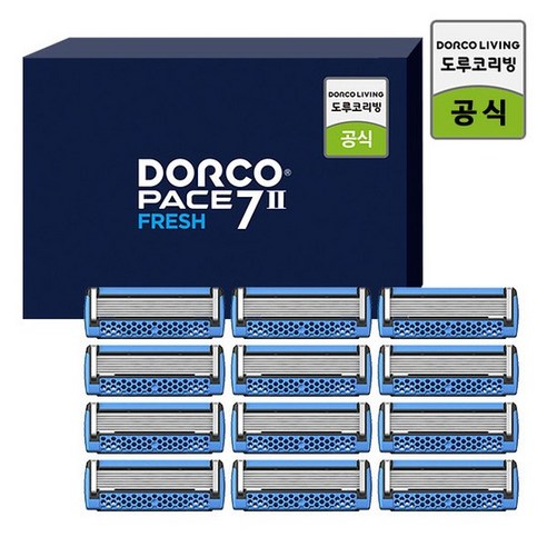 도루코 페이스7투 프레시 온라인기획 면도날기획세트 총 12입, 12개, 1세트