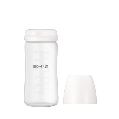 모윰 안심코팅 노꼭지 유리 젖병 240ml