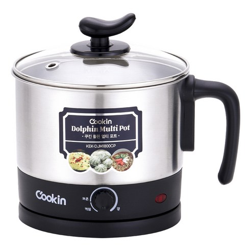 키친플라워 쿠킨 돌핀 멀티 라면 포트 1.8L KEK-DJM1800CP