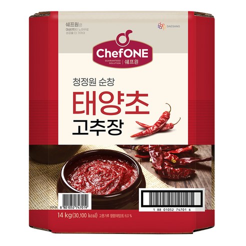 쉐프원 순창 태양초 고추장 지함