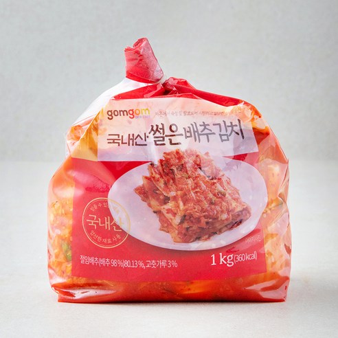 곰곰 국내산 썰은 배추 김치 1kg