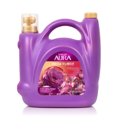 AURA 생화캡슐 섬유유연제 자스민머스크향 본품 5.5L